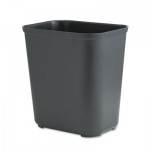 Rubbermaid Commercial FG254300BLA Fire-Resistant Wastebasket, Rectangular, Fiberglass, 7 gal, Black RCP254300BK