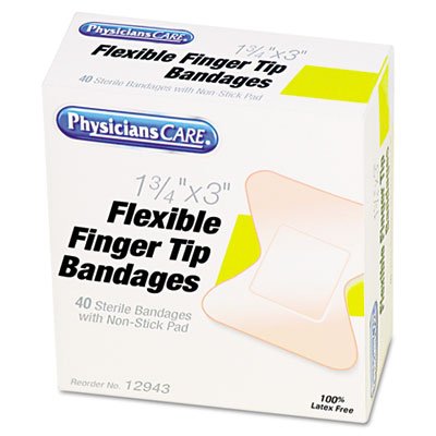 Physicianscare First Aid Fingertip Bandages, 40/Box ACMG126