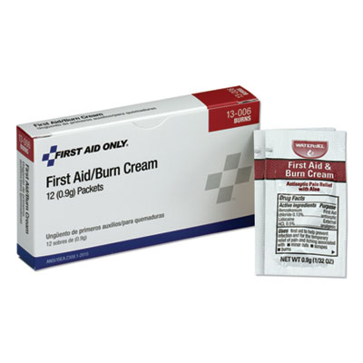 PhysiciansCare by First id Only 13-006 First Aid Kit Refill Burn Cream Packets, 12/Box FAO13006