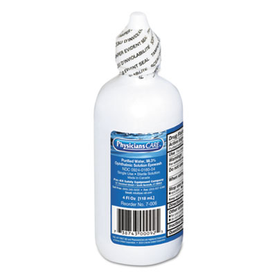 PhysiciansCare by First id Only 7-006 First Aid Refill Components Disposable Eye Wash, 4oz FAO7006