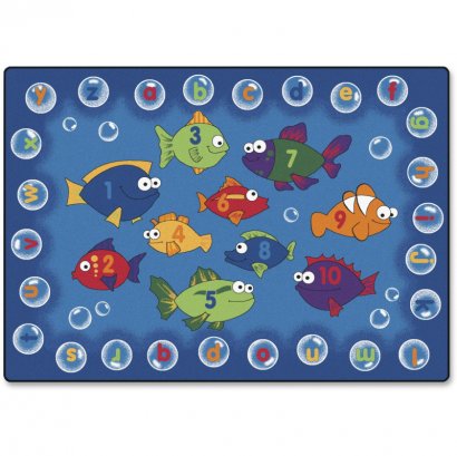 Fishing 4 Literacy Rectangle Rug 6817