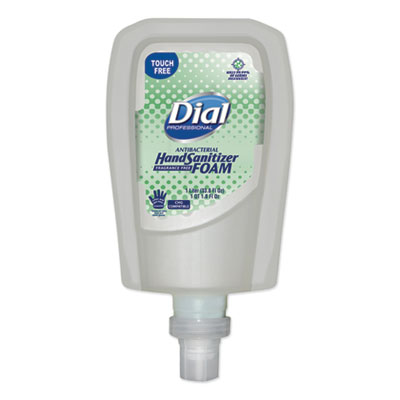 Dial Professional FIT Fragrance-Free Antimicrobial Touch-Free Dispenser Refill Foam Hand Sanitizer, 1000 mL, 3/Carton DIA16694