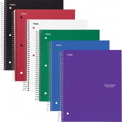Mead Five Star Subject Spiral Notebook 73930