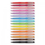 Paper Mate Flair Scented Felt Tip Marker Pen, Medium 0.7 mm, Assorted Colors Ink/Barrel, 16/Pack PAP2125408