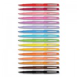 Paper Mate Flair Scented Felt Tip Marker Pen, Medium 0.7 mm, Assorted Colors Ink/Barrel, 16/Pack PAP2125408