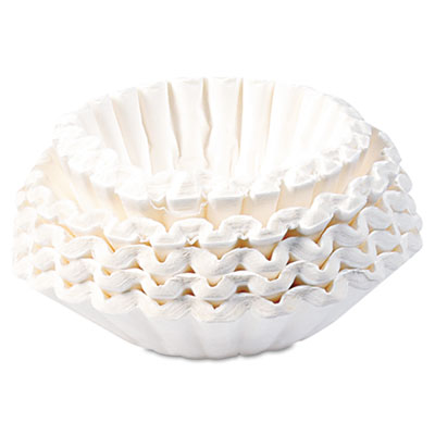 BUNN 20132.0000 Flat Bottom Coffee Filters, Paper, 12-Cup Size BUNBCF250CT