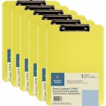 Business Source Flat Clip Plastic Clipboard 01867BD