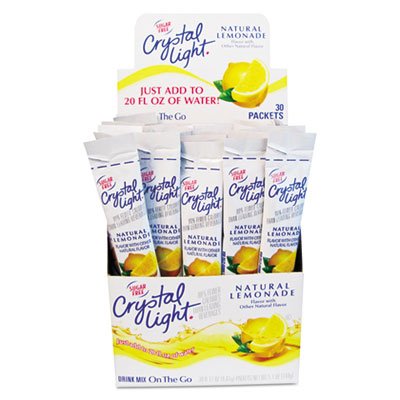 Flavored Drink Mix, Lemonade, 30 .17oz Packets/Box CRY79600