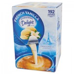 Flavored Liquid Non-Dairy Coffee Creamer, French Vanilla, .44 oz Cups, 192/Ctn ITD827981