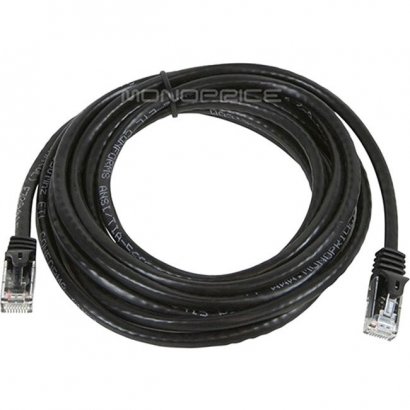 Monoprice FLEXboot Series Cat6 24AWG UTP Ethernet Network Patch Cable, 10ft Black 9811