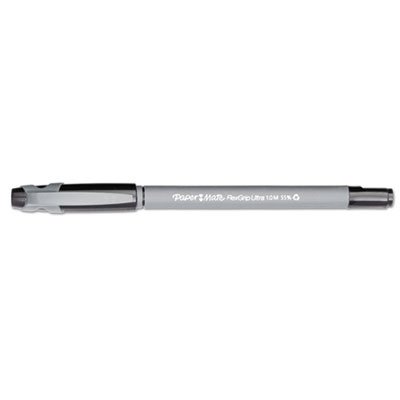 Paper Mate FlexGrip Ultra Ballpoint Stick Pen, Black Ink, Medium, Dozen PAP9630131