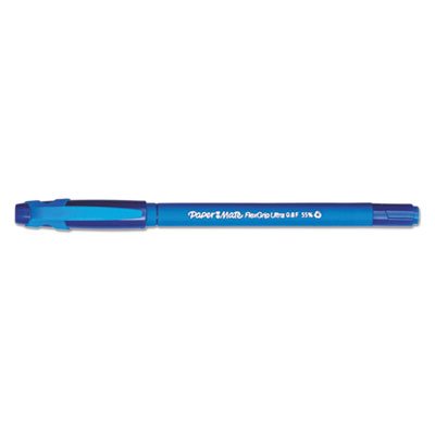 Paper Mate FlexGrip Ultra Ballpoint Stick Pen, Blue Ink, Fine, Dozen PAP9660131