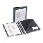Avery Flexi-View Binder with Round Rings, 3 Rings, 1.5" Capacity, 11 x 8.5, Black AVE17637
