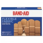 Flexible Fabric Adhesive Bandages, Assorted, 100/Box JOJ11507800