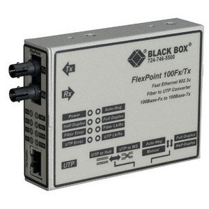 Black Box FlexPoint 100Base-TX to 100Base-FX Media Converter LMC213AMMSTR2