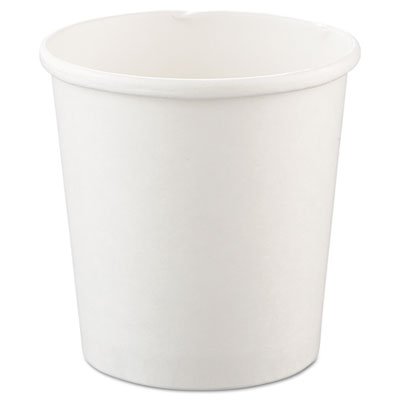 SCC H4165U Flexstyle Double Poly Paper Containers, 16oz, White, 25/Pack, 20 Packs/Carton SCCH4165U