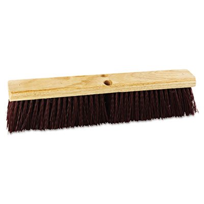 BWK 20318 Floor Brush Head, 18" Wide, Maroon, Heavy Duty, Polypropylene Bristles BWK20318