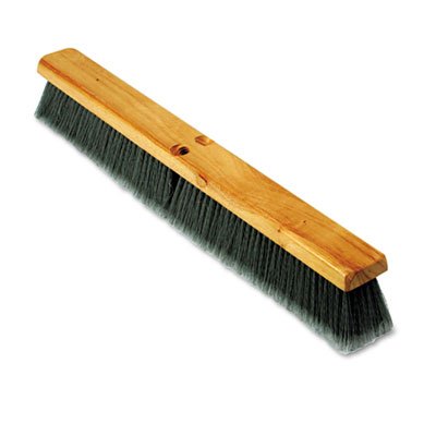 Floor Brush Head, 3" Gray Flagged Polypropylene, 24 BWK20424