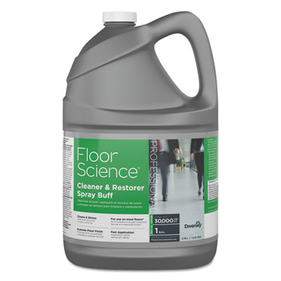 Diversey Floor Science Cleaner/Restorer Spray Buff, Citrus Scent, 1 gal Bottle, 4/Carton DVOCBD540458