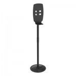 Kantek Floor Stand for Sanitizer Dispensers, Height Adjustable from 50" to 60", Black KTKSD200