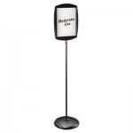 MasterVision Floor Stand Sign Holder, Rectangle, 15x11 sign, 66"H, Black Frame BVCSIG07060101