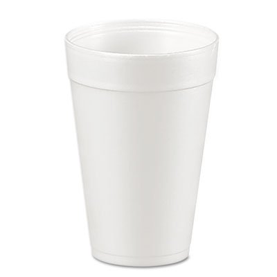 Dart Foam Drink Cups, 32oz, White, 25/Bag, 20 Bags/Carton DCC32TJ32