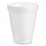 Dart Foam Drink Cups, 6oz, White, 25/Bag, 40 Bags/Carton DCC6J6