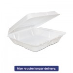Foam Hinged Lid Containers, 8 x 8 x 2 1/4, White, 200/Carton DCC80HT1R
