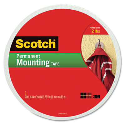Scotch Foam Mounting Double-Sided Tape, 3/4" Wide x 350" Long MMM110LONG