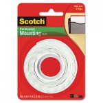 Scotch Foam Mounting Double-Sided Tape, 1/2" Wide x 75" Long MMM110