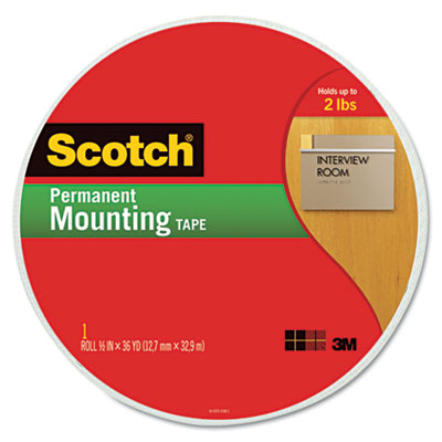 Scotch Foam Mounting Tape, 3/4" Wide x 1368" Long MMM110MR