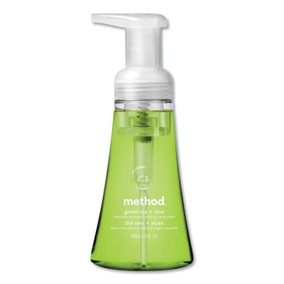 Method Foaming Hand Wash, Green Tea and Aloe, 10 oz Pump Bottle MTH00362