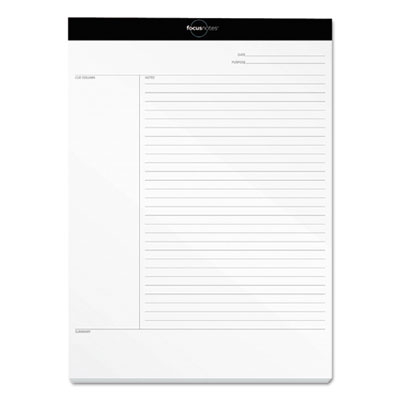 TOPS FocusNotes Legal Pad, 8 1/2 x 11 3/4, White, 50 Sheets TOP77103