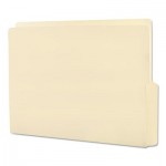 Smead Folders, 1/2 Cut Bottom, Reinforced End Tab, Letter, Manila, 100/Box SMD24128