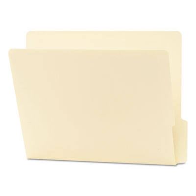 Smead Folders, 1/3 Cut Bottom, Reinforced End Tab, Letter, Manila, 100/Box SMD24137