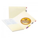 Smead Folders, Front Interior Pocket, Straight End Tab, Letter, Manila, 50/Box SMD24115