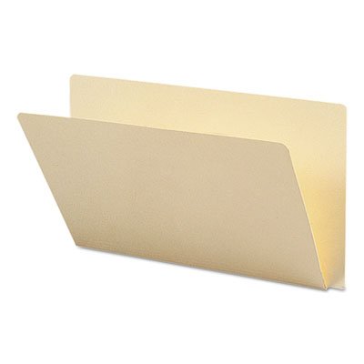 Smead Folders, Straight Cut, Single-Ply Extended End Tab, Legal, Manila, 100/Box SMD27250