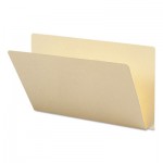 Smead Folders, Straight Cut, Single-Ply Extended End Tab, Legal, Manila, 100/Box SMD27250