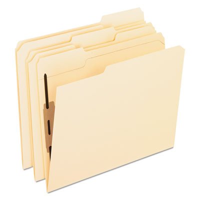 Pendaflex Folders with Two Bonded Fasteners, 1/3 Cut Top Tab, Letter, Manila, 50/Box PFXM13U13