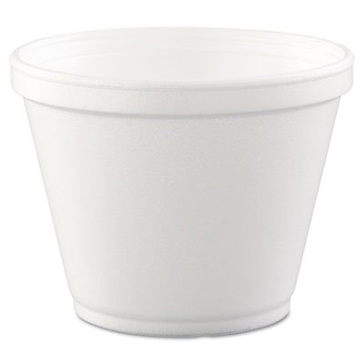 DCC 12SJ20 Food Containers, Foam,12oz, White, 25/Bag, 20 Bags/Carton DCC12SJ20