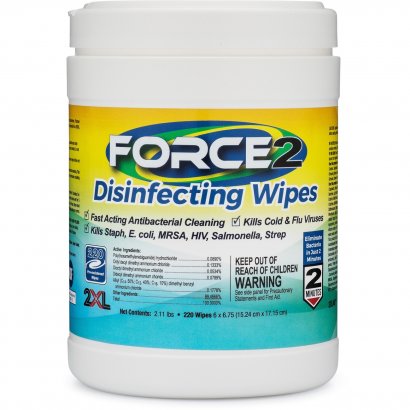 2XL FORCE2 Disinfecting Wipes 407