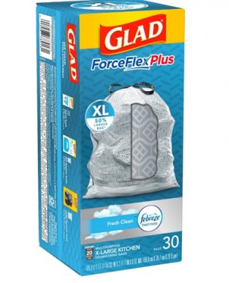 Glad ForceFlex KitchenPro 20-gal Drawstring Bags 78913