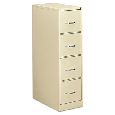 HPLV26BBW4LT.P.L Four-Drawer Economy Vertical File, Letter, 15w x 26 1/2d x 52h, Putty EFS41106