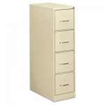 HPLV26BBW4LT.P.L Four-Drawer Economy Vertical File, Letter, 15w x 26 1/2d x 52h, Putty EFS41106