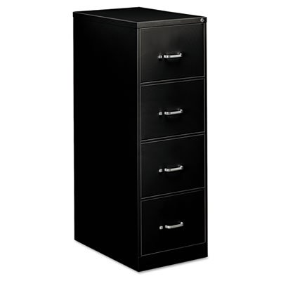 HPLV26BBW4LG.P.P Four-Drawer Economy Vertical File, Legal, 18 1/4w x 26 1/2d x 52h, Black EFS42209