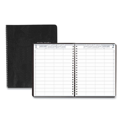 House of Doolittle Four-Person Group Practice Daily Appointment Book, 11 x 8.5, Black, 2021 HOD28202