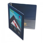 Avery Framed View Heavy-Duty Binder w/Slant Rings, 11 x 8 1/2, 1/2" Cap, Navy Blue AVE68051