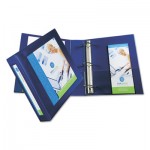 Avery Framed View Heavy-Duty Binders, 3 Rings, 2" Capacity, 11 x 8.5, Navy Blue AVE68033