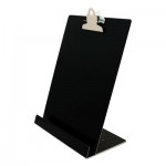 Saunders Free Standing Clipboard and Tablet Stand, 1" Clip Capacity, Holds 8.5 x 11, Black SAU22521