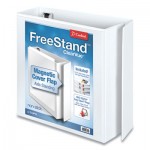 Cardinal FreeStand Easy Open Locking Slant-D Ring Binder, 3 Rings, 3" Capacity, 11 x 8.5, White CRD43130